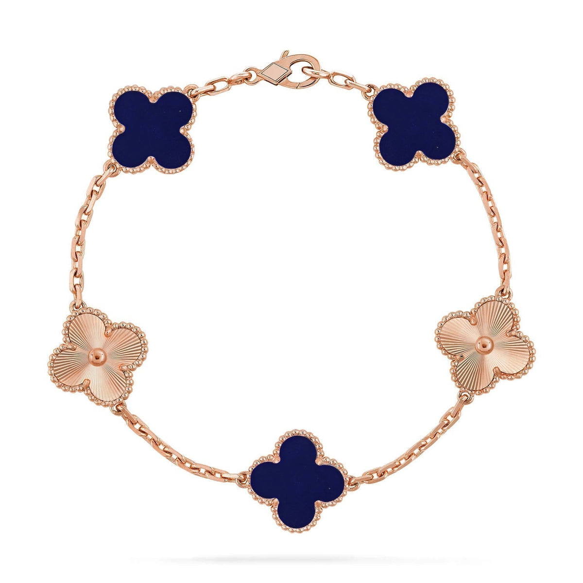 [⭐Sparkve]CLOVER 5 MOTIF LAPIS LAZULI BRACELET COLLECTION