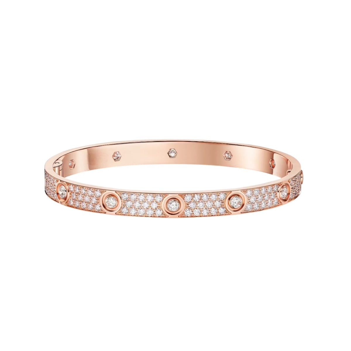 [⭐Sparkve]LOVE BRACELET 6.1MM DIAMOND-PAVED 10 BIG DIAMONDS