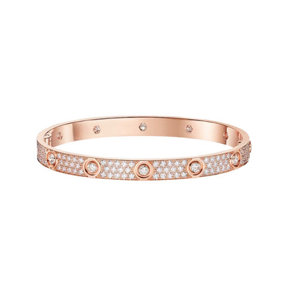 [⭐Sparkve]LOVE BRACELET 6.1MM DIAMOND-PAVED 10 BIG DIAMONDS