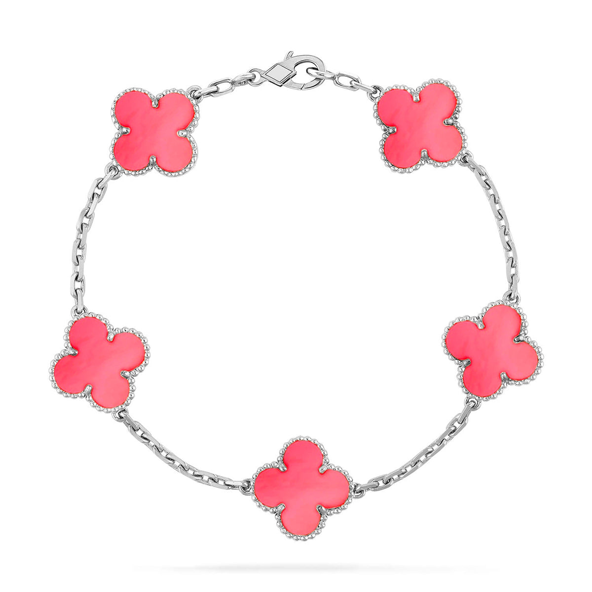 [⭐Sparkve] CLOVER 5 MOTIFS  PINK MOP BRACELET COLLECTION