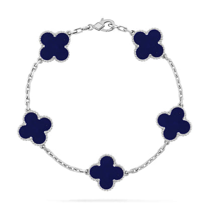 [⭐Sparkve]CLOVER 5 MOTIF LAPIS LAZULI BRACELET COLLECTION