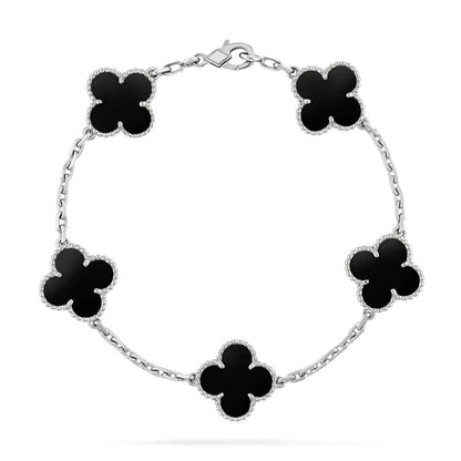 [⭐Sparkve] CLOVER 5 MOTIF ONYXS BRACELET COLLECTION