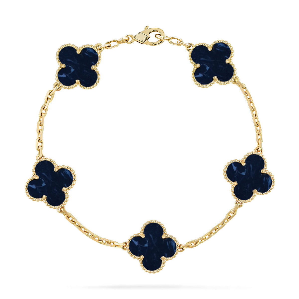 [⭐Sparkve]CLOVER 5 MOTIF PIETERSITE BRACELET COLLECTION