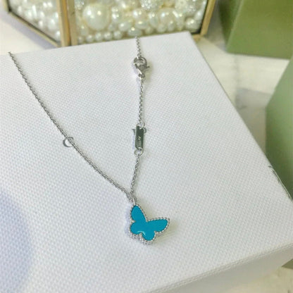 [⭐Sparkve]BUTTERFLY TURQUOISE BUTTERFLY BRACELET SILVER