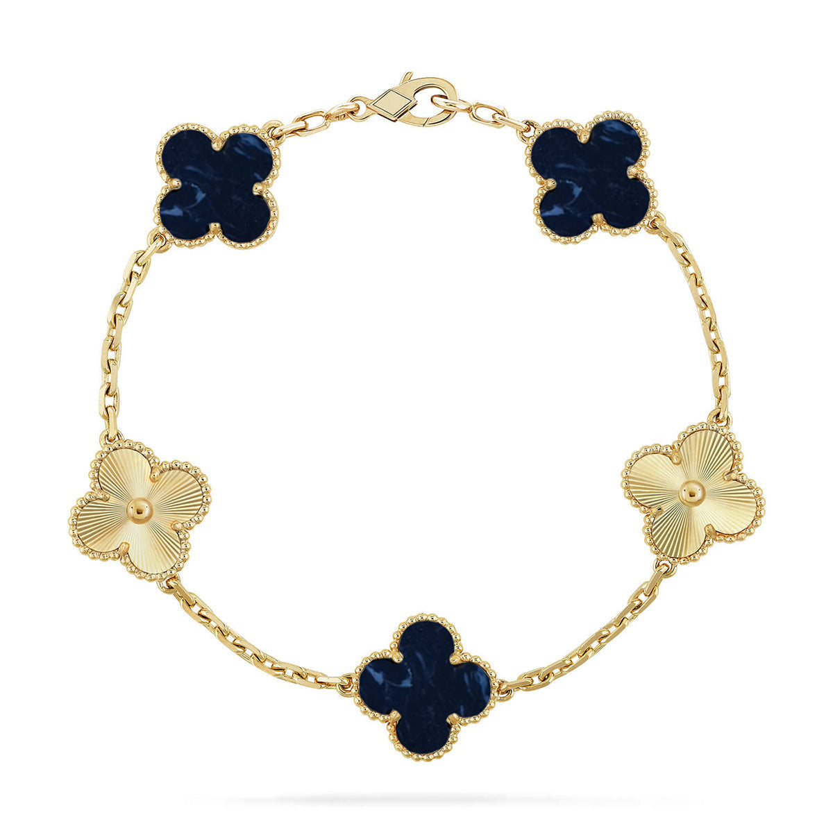 [⭐Sparkve]CLOVER 5 MOTIF PIETERSITE BRACELET COLLECTION