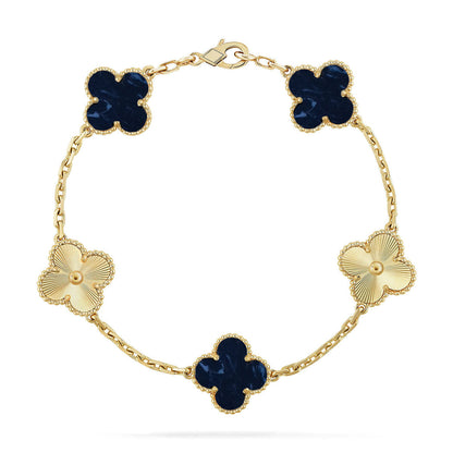 [⭐Sparkve]CLOVER 5 MOTIF PIETERSITE BRACELET COLLECTION