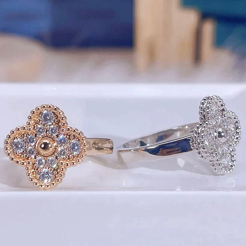 [⭐Sparkve]CLOVER DIAMOND RING