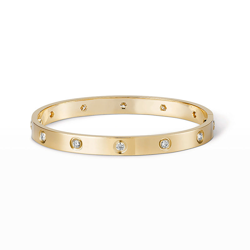 [⭐Sparkve]LOVE BRACELET 6.1MM 10 DIAMONDS