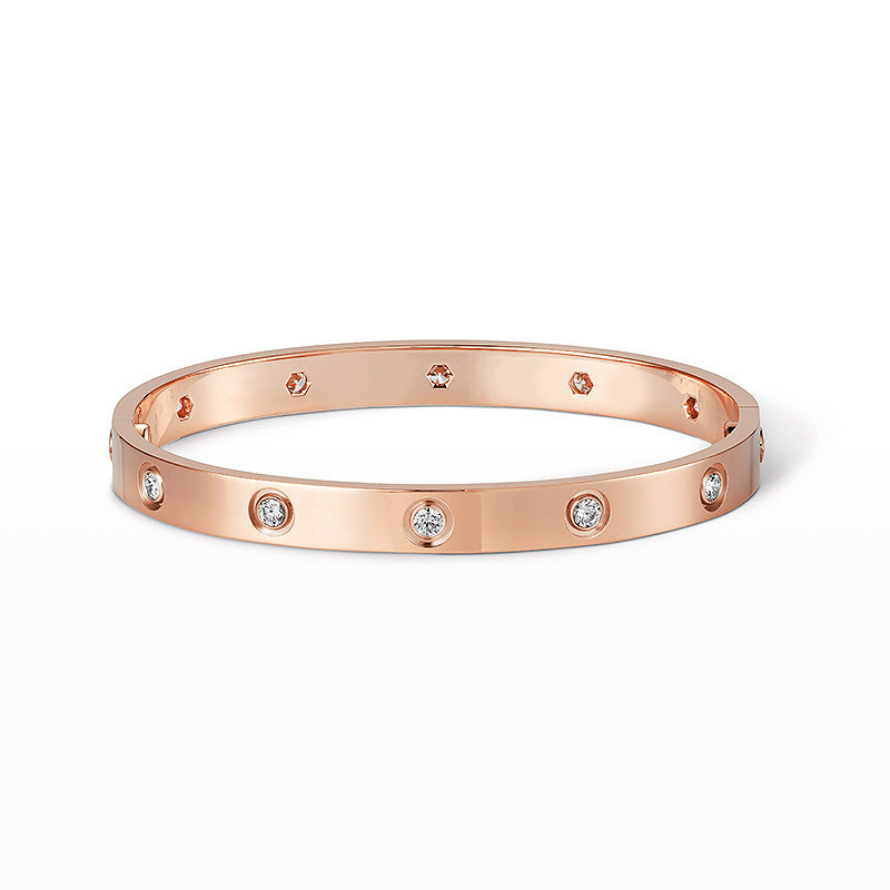 [⭐Sparkve]LOVE BRACELET 6.1MM 10 DIAMONDS