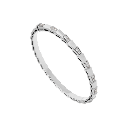 [⭐Sparkve]SERPENTI BRACELET SILVER DIAMOND
