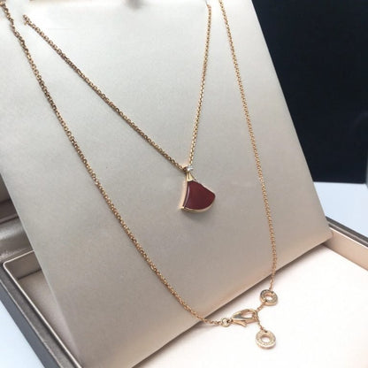 [⭐Sparkve]DREAM NECKLACE CARNELIAN 1 DIAMOND