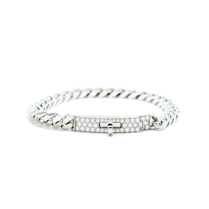 [⭐Sparkve]KELLY CHAIN SILVER DIAMOND BRACELET