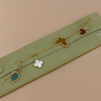[⭐Sparkve]Sparkve SPRING 5 MOTIF GOLD BRACELET