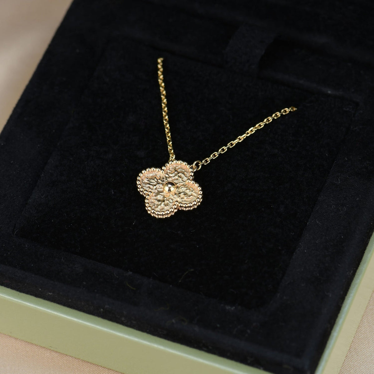 [⭐Sparkve]CLOVER 15MM  BRONZING NECKLACE