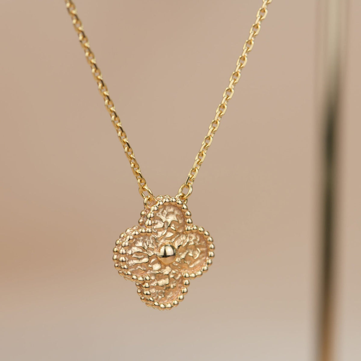 [⭐Sparkve]CLOVER 15MM  BRONZING NECKLACE