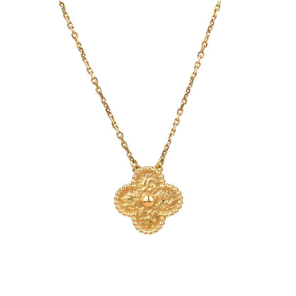 [⭐Sparkve]CLOVER 15MM  BRONZING NECKLACE