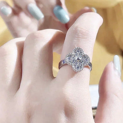 [⭐Sparkve]CLOVER DIAMOND RING