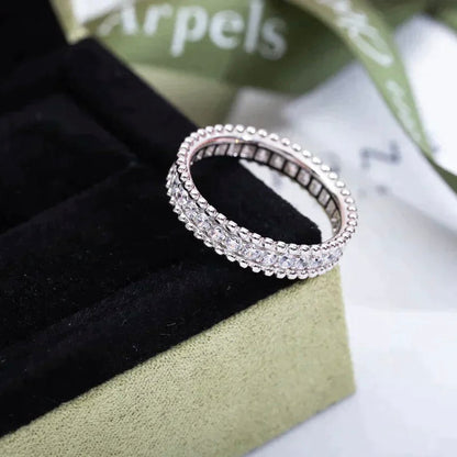 [⭐Sparkve]PERLEE DIAMOND SILVER RING