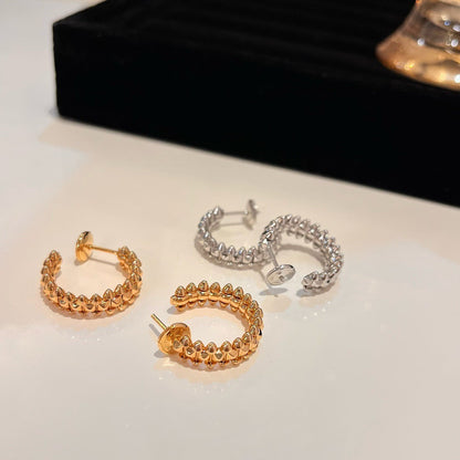 [⭐Sparkve]CLASH SMALL HOOP EARRINGS