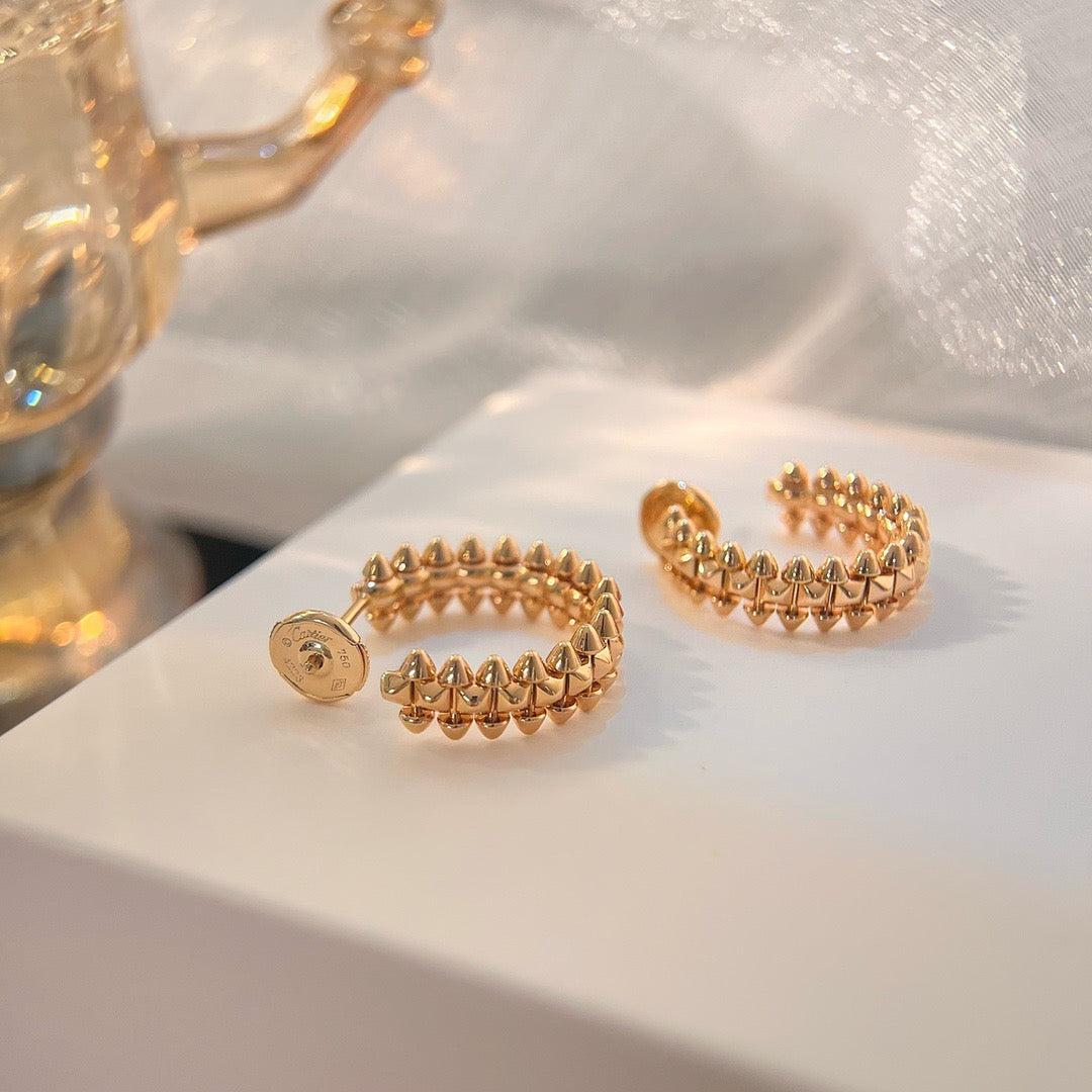 [⭐Sparkve]CLASH SMALL HOOP EARRINGS