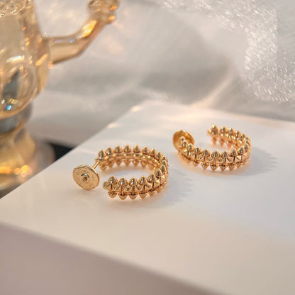 [⭐Sparkve]CLASH SMALL HOOP EARRINGS