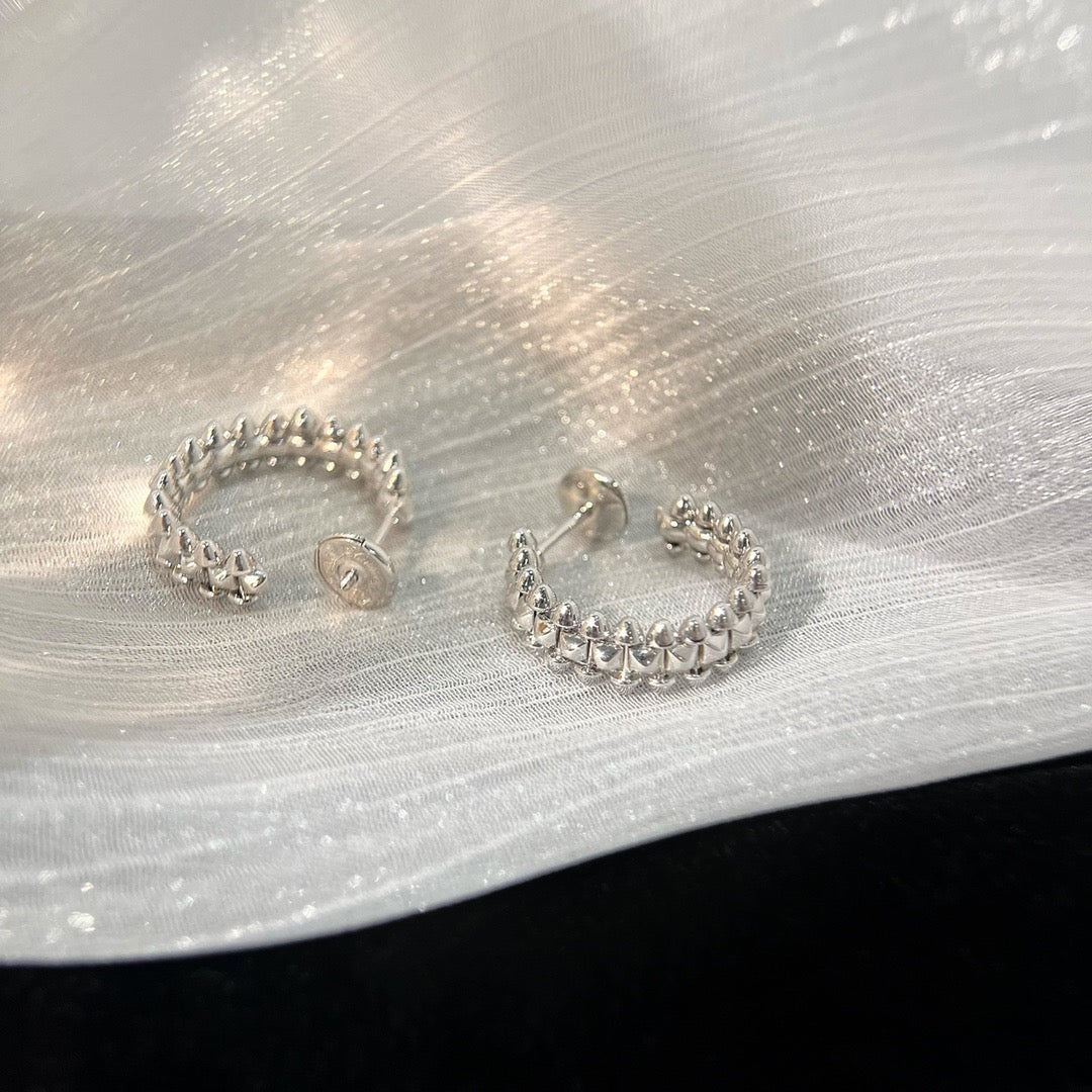 [⭐Sparkve]CLASH SMALL HOOP EARRINGS