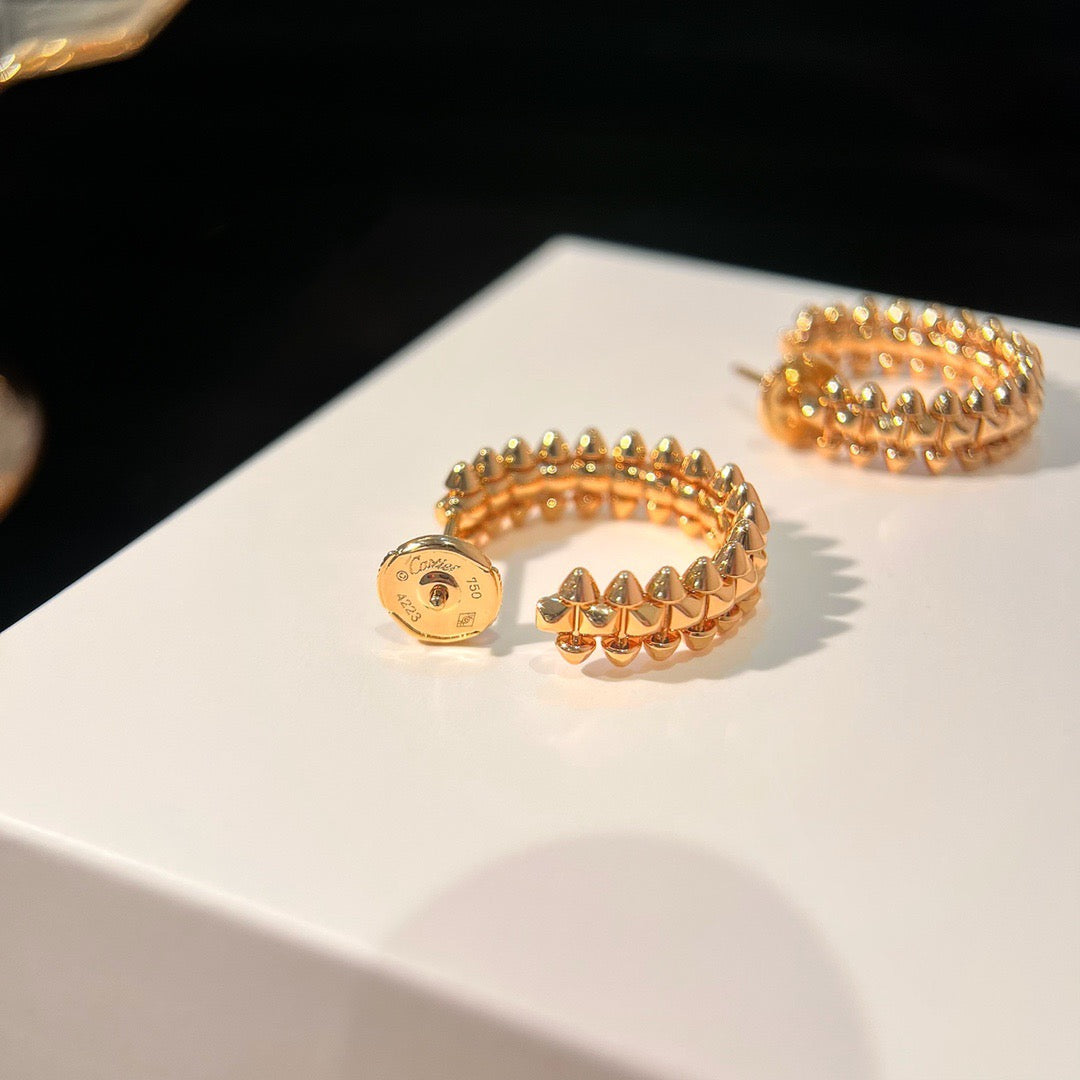 [⭐Sparkve]CLASH SMALL HOOP EARRINGS