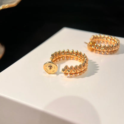 [⭐Sparkve]CLASH SMALL HOOP EARRINGS