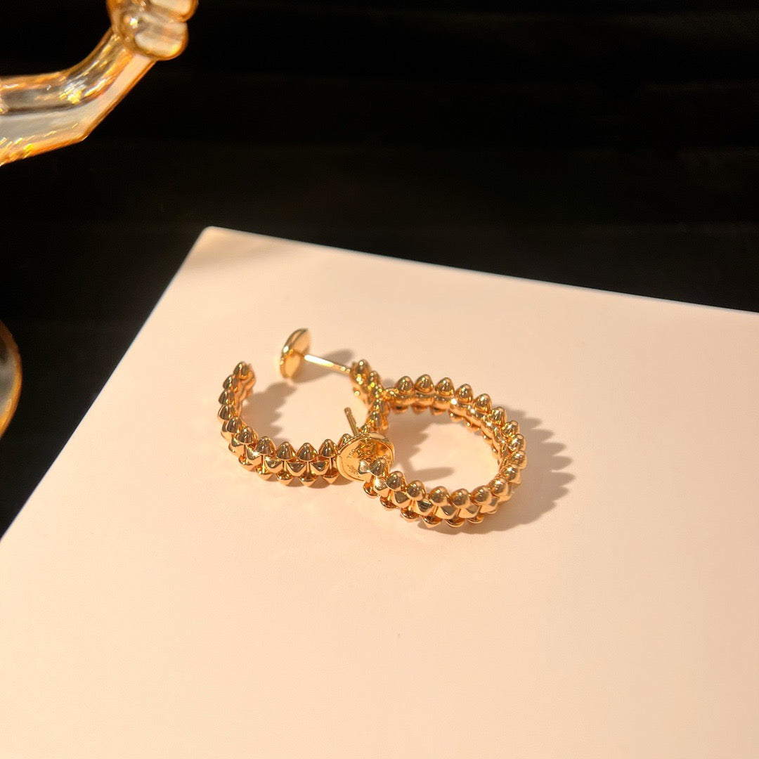 [⭐Sparkve]CLASH SMALL HOOP EARRINGS