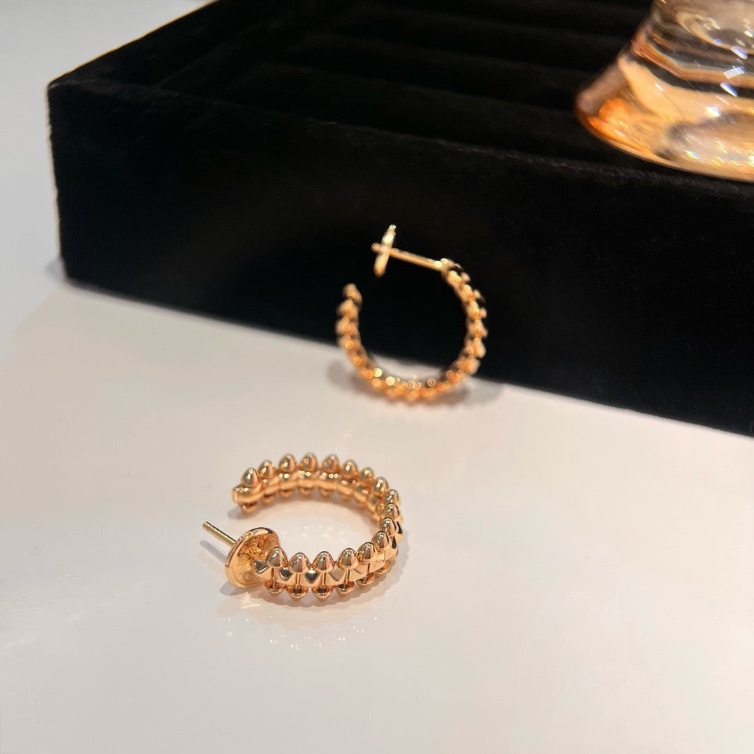 [⭐Sparkve]CLASH SMALL HOOP EARRINGS