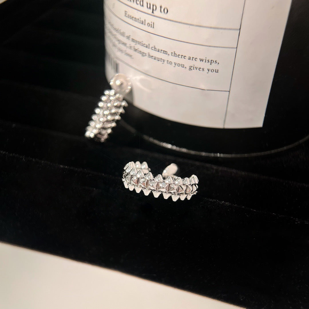 [⭐Sparkve]CLASH SMALL HOOP EARRINGS