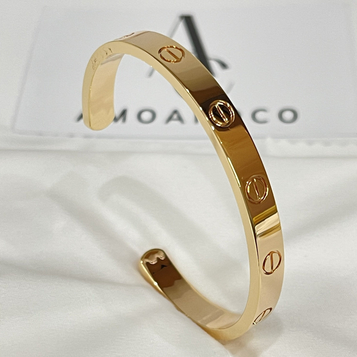 [⭐Sparkve]LOVE BRACELET 6.1MM OPEN CUFF