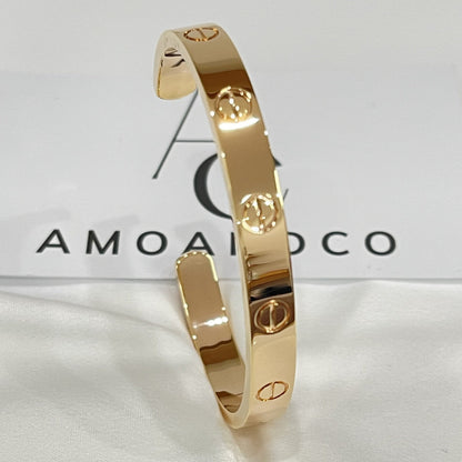 [⭐Sparkve]LOVE BRACELET 6.1MM OPEN CUFF