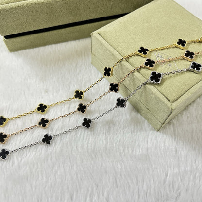 [⭐Sparkve]CLOVER 6 MOTIF  ONYXS BRACELET