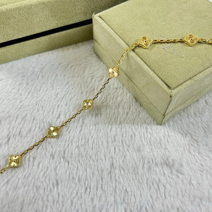 [⭐Sparkve]CLOVER 6 MOTIF DIAMOND BRACELET