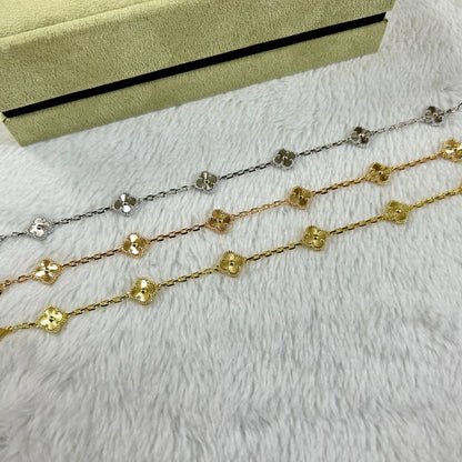 [⭐Sparkve]CLOVER 6 MOTIF DIAMOND BRACELET
