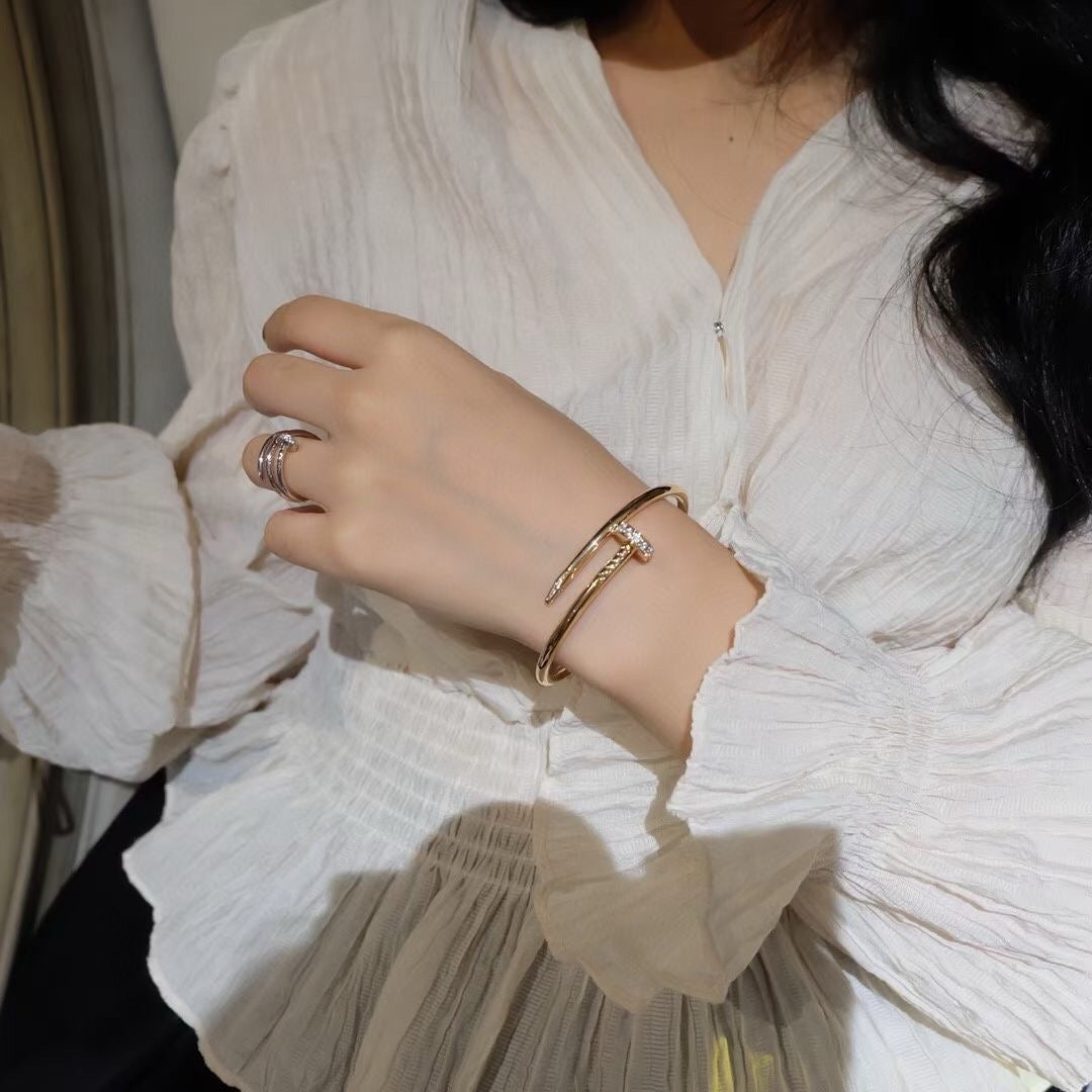 [⭐Sparkve]JUSTE BRACELET 3.5MM DIAMONDS