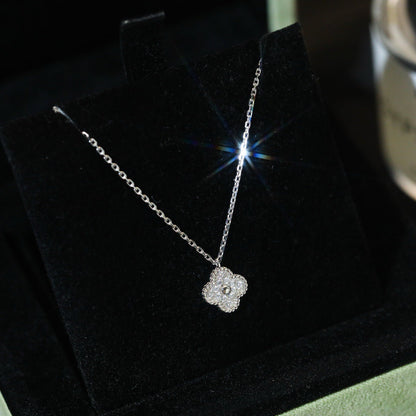 [⭐Sparkve]CLOVER MINI 9.5MM PENDANT DIAMOND NECKLACE