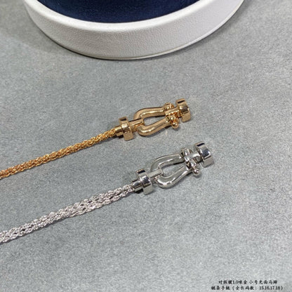 [⭐Sparkve]FORCE SMALL HORSESHOE  DIAMOND CHAIN ROPE BRACELET