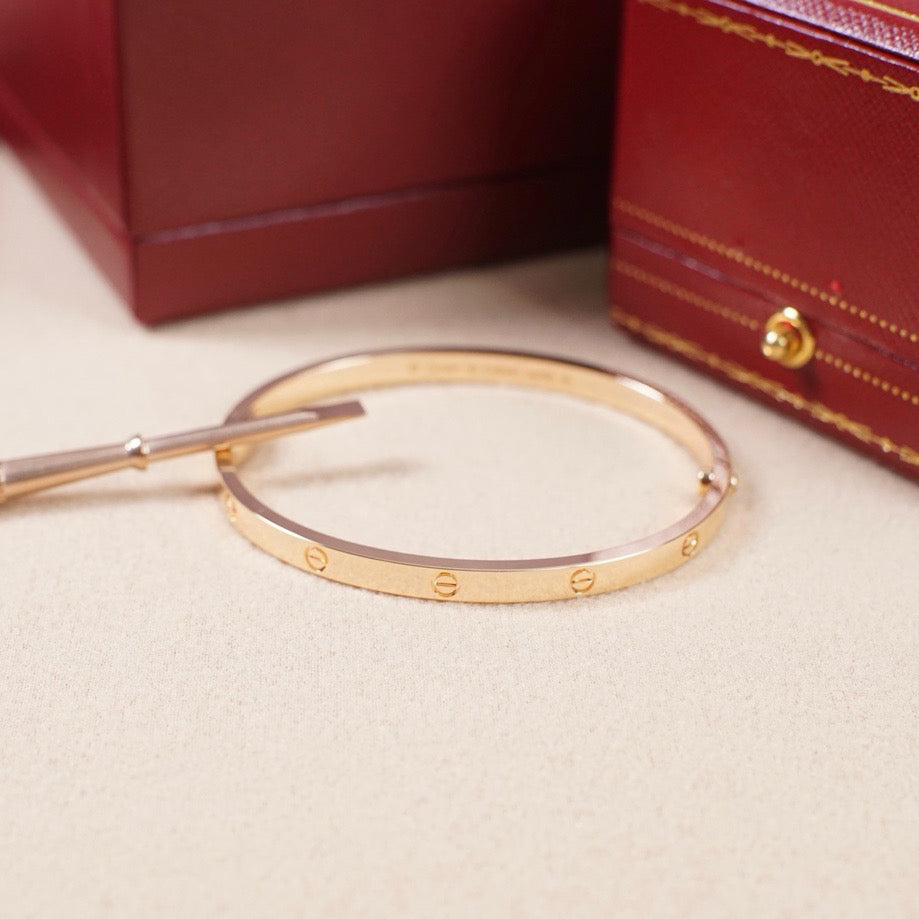 [⭐Sparkve]LOVE BRACELET 3.65MM NO DIAMONDS