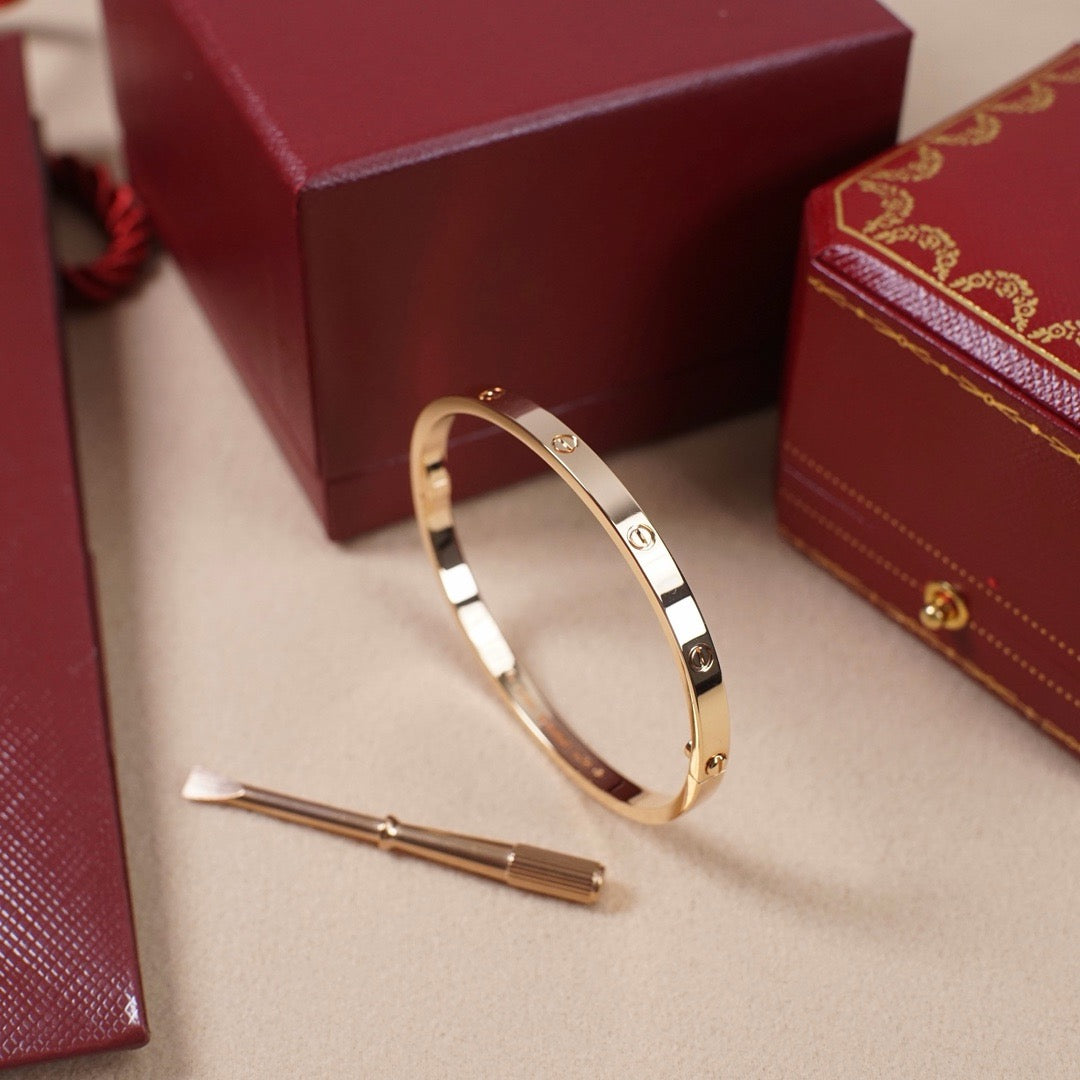 [⭐Sparkve]LOVE BRACELET 3.65MM NO DIAMONDS