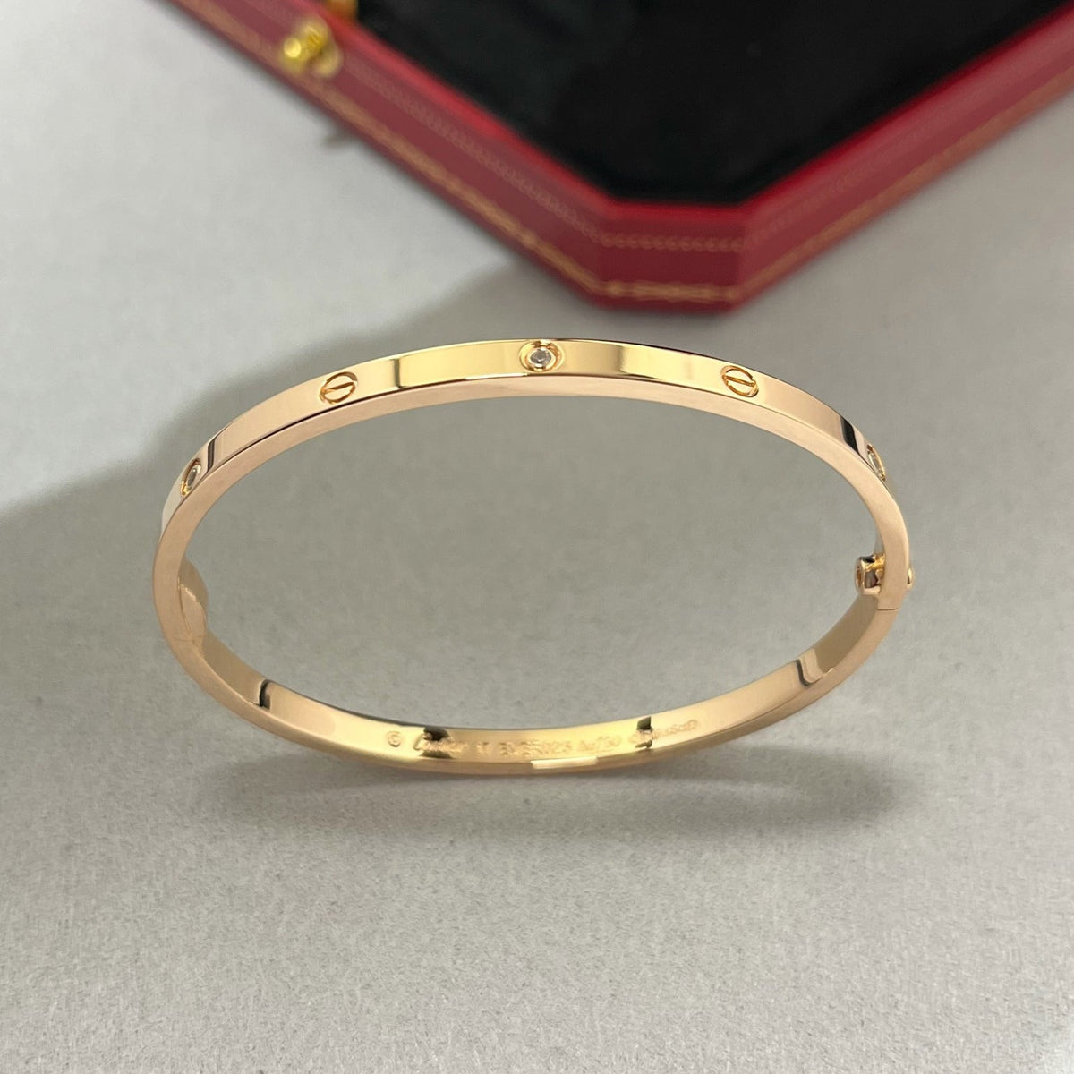 [⭐Sparkve]LOVE BRACELET 3.65MM 6 DIAMONDS