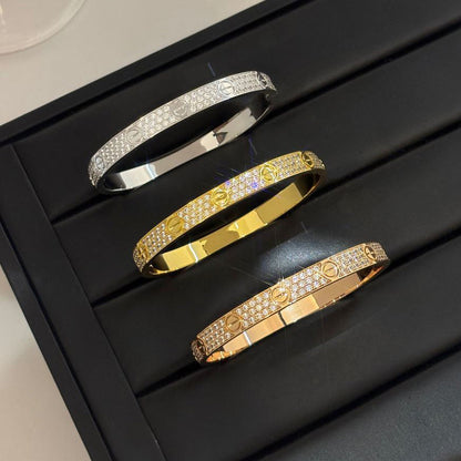 [⭐Sparkve]LOVE BRACELET 6.1MM DIAMOND-PAVED