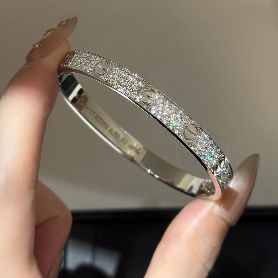 [⭐Sparkve]LOVE BRACELET 6.1MM DIAMOND-PAVED
