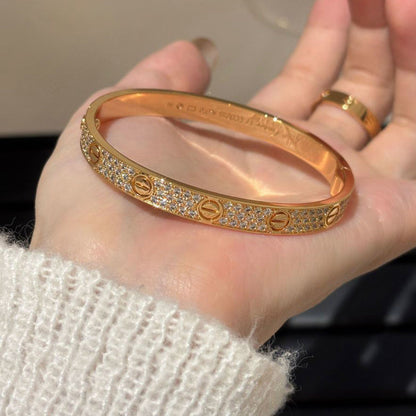 [⭐Sparkve]LOVE BRACELET 6.1MM DIAMOND-PAVED