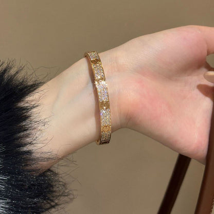 [⭐Sparkve]LOVE BRACELET 6.1MM DIAMOND-PAVED