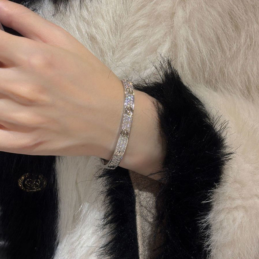 [⭐Sparkve]LOVE BRACELET 6.1MM DIAMOND-PAVED
