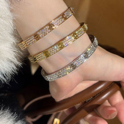 [⭐Sparkve]LOVE BRACELET 6.1MM DIAMOND-PAVED