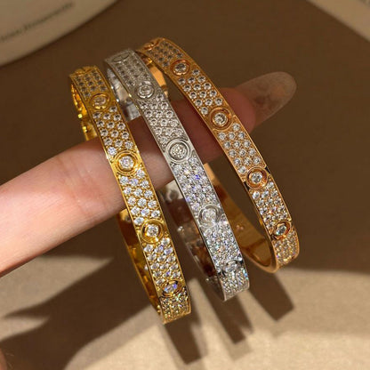 [⭐Sparkve]LOVE BRACELET 6.1MM DIAMOND-PAVED 10 BIG DIAMONDS