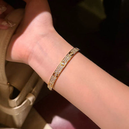 [⭐Sparkve]LOVE BRACELET 6.1MM DIAMOND-PAVED 10 BIG DIAMONDS